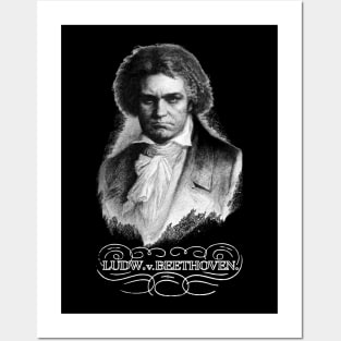 Ludw. v. Beethoven (White Variant) Posters and Art